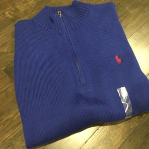 Men’s Polo Half-zip Sweater